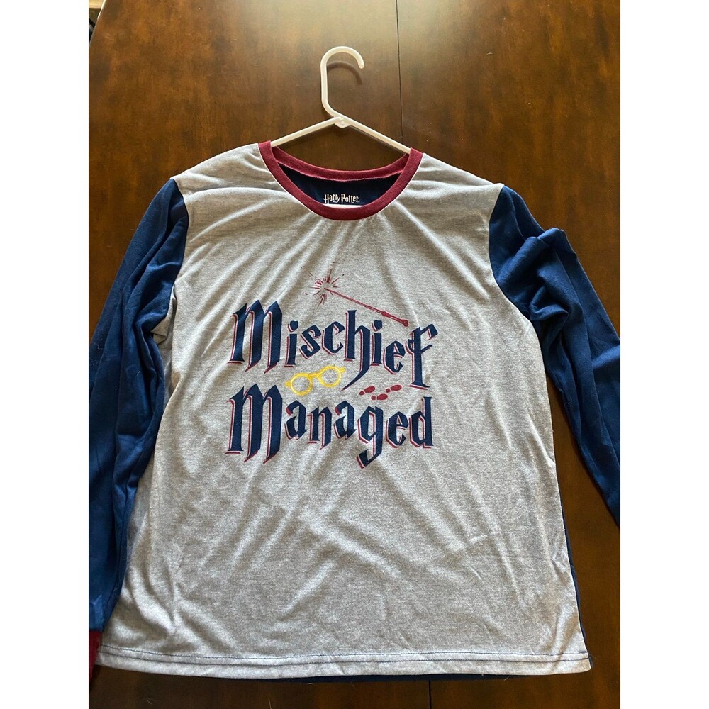Harry Potter Mischief Managed Long Sleeve Shirt Size XL